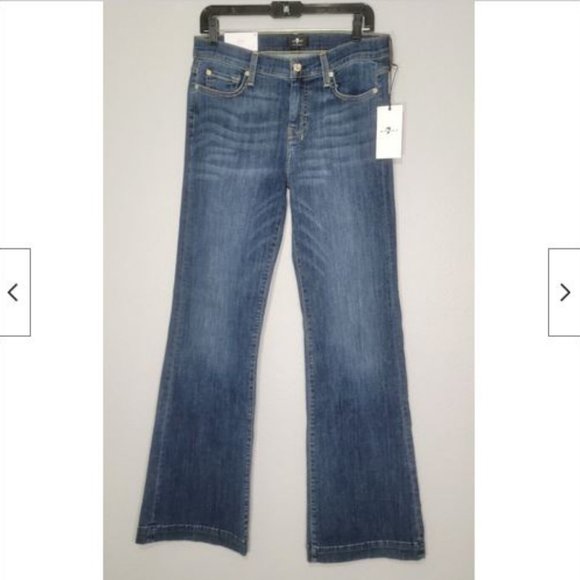 NWT 7 for All Mankind Dojo Wide Leg Jeans 30 Nordica - Picture 2 of 14